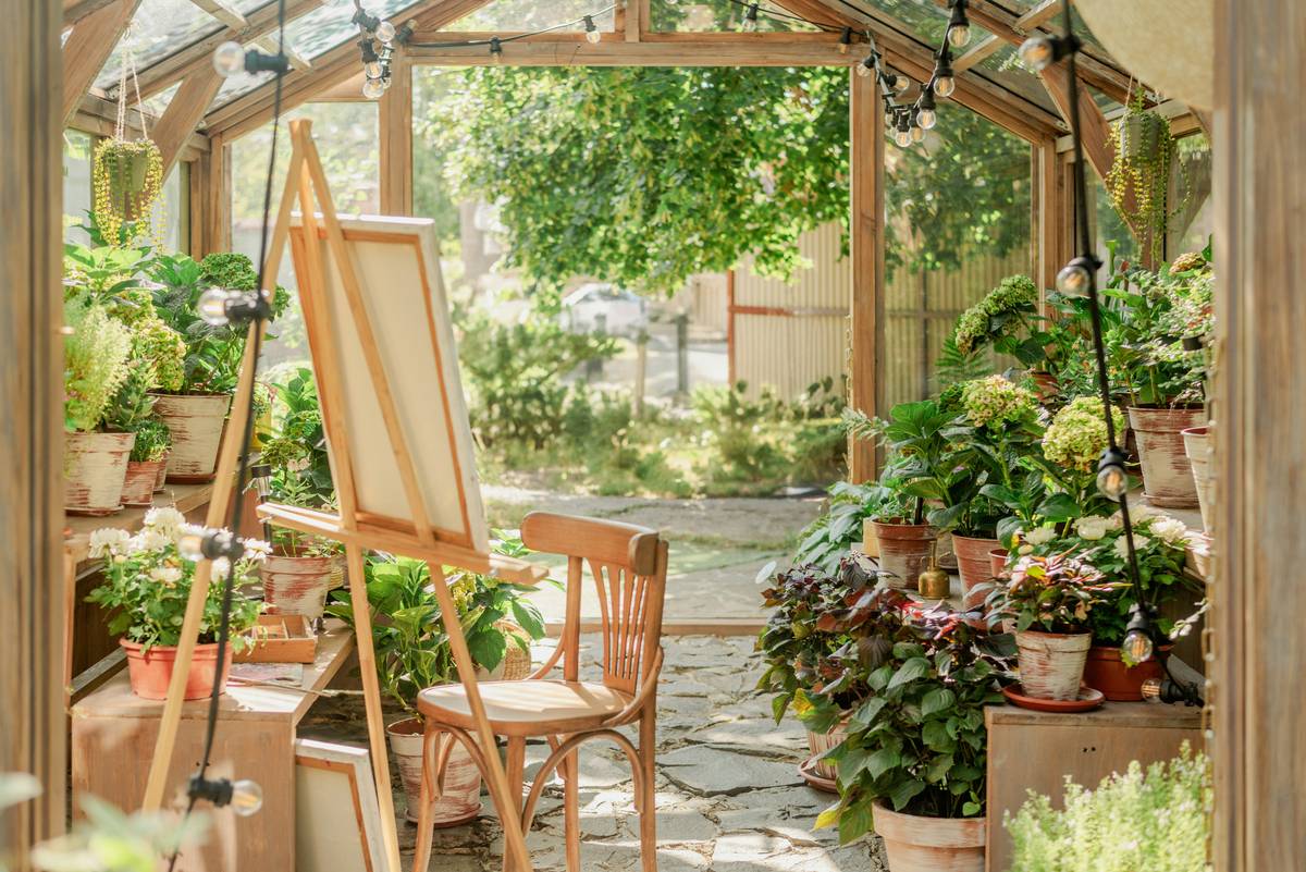 Adjustable outdoor parasols for your garden space showing tilt mechanism in action